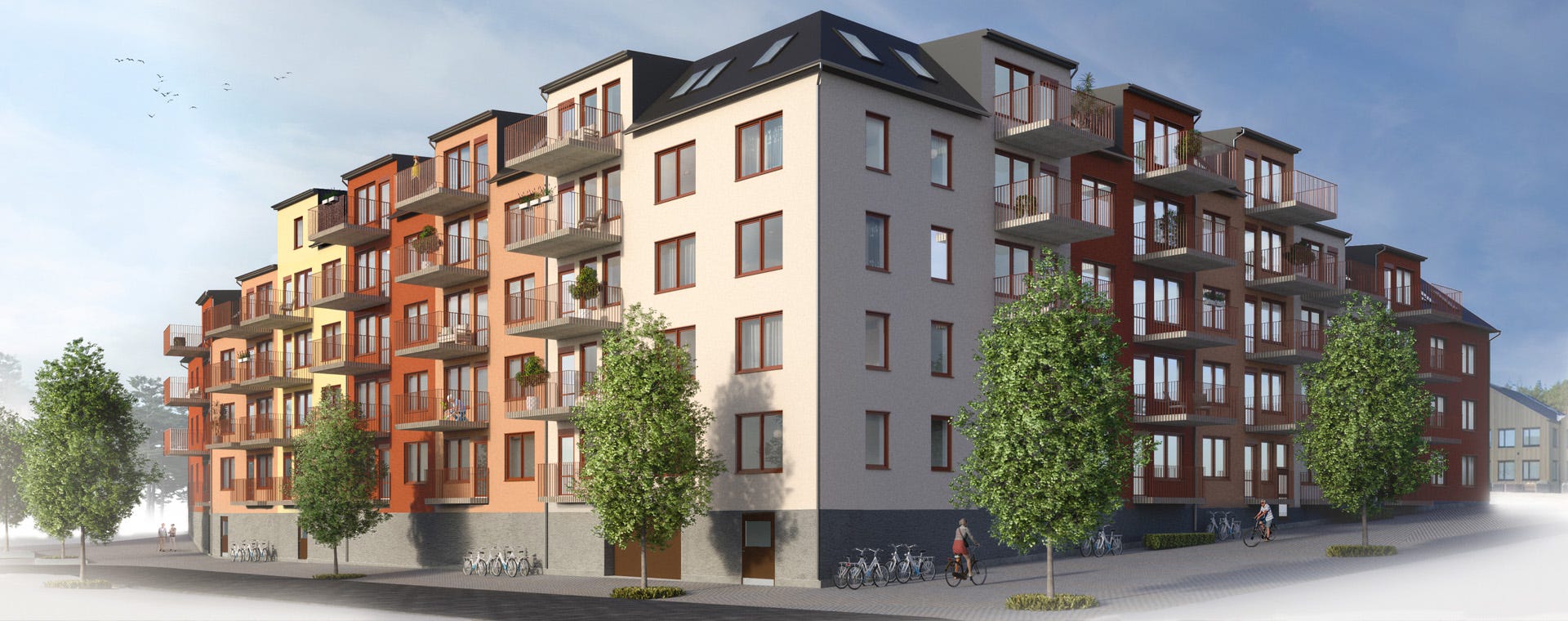 Visualisering Visthuset A-sidan Arkitektkontor AB
