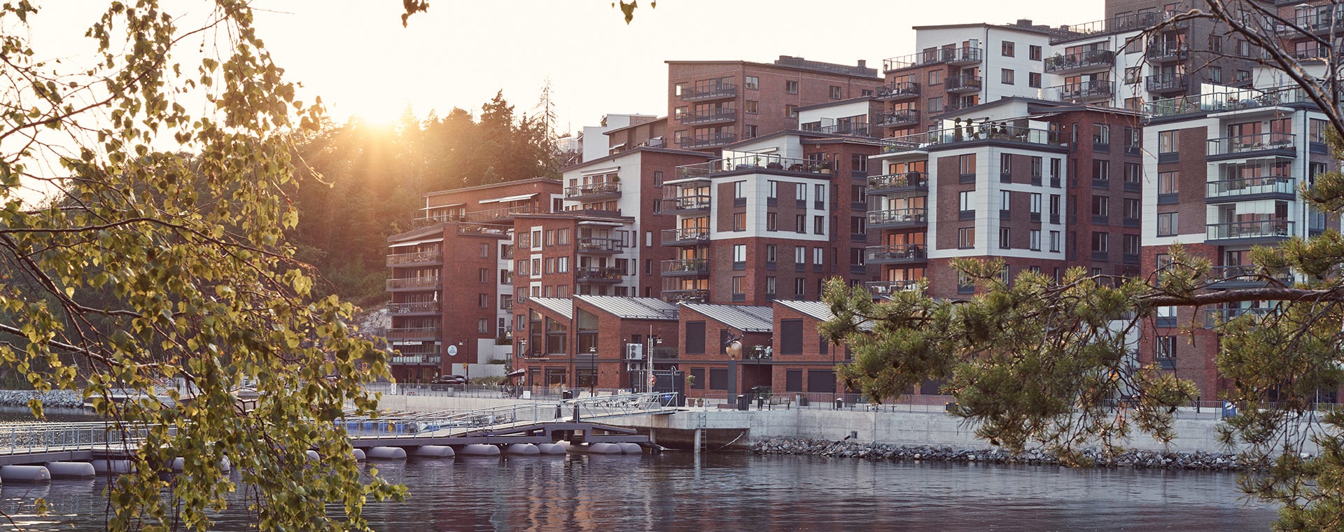 Nyproduktion i Stockholm - Översiktsbild över grannskapet Tollare Marina