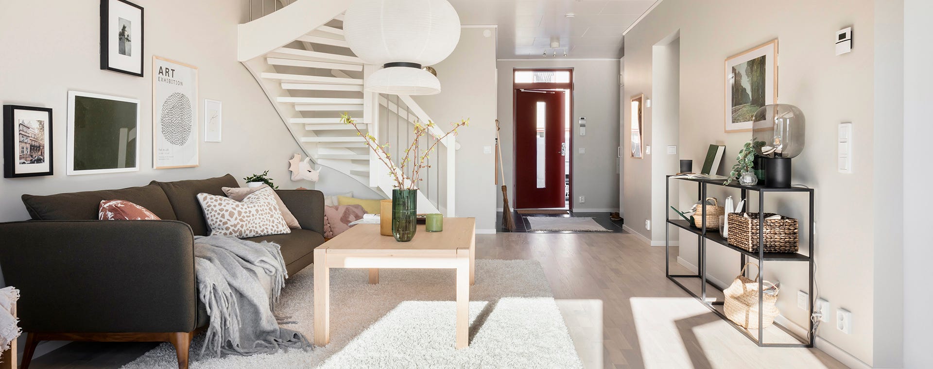 Nyproduktion Kareby Äng - Vardagsrum & hall