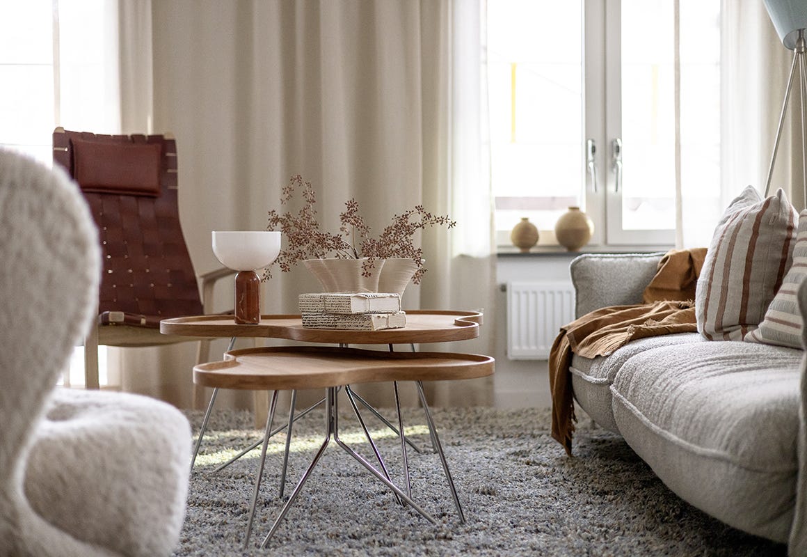 Foto, närbild på ett soffbord av märket Swedese