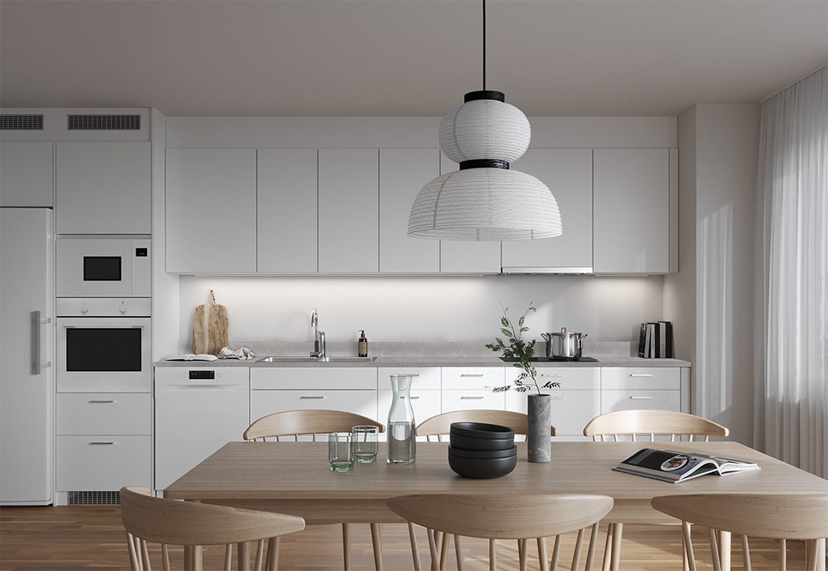 Visualisering av köksstilen Bas