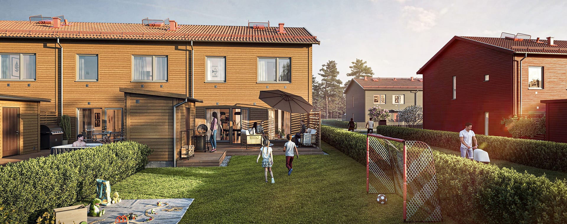 Visualisering över grannskapet Linden