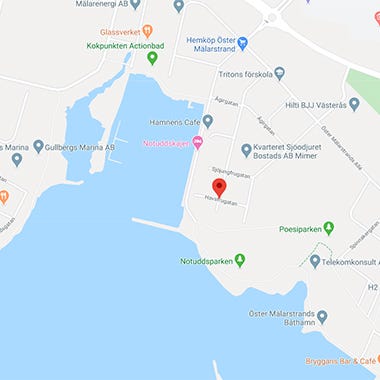 Karta på området där grannskapet Smugglaren planeras