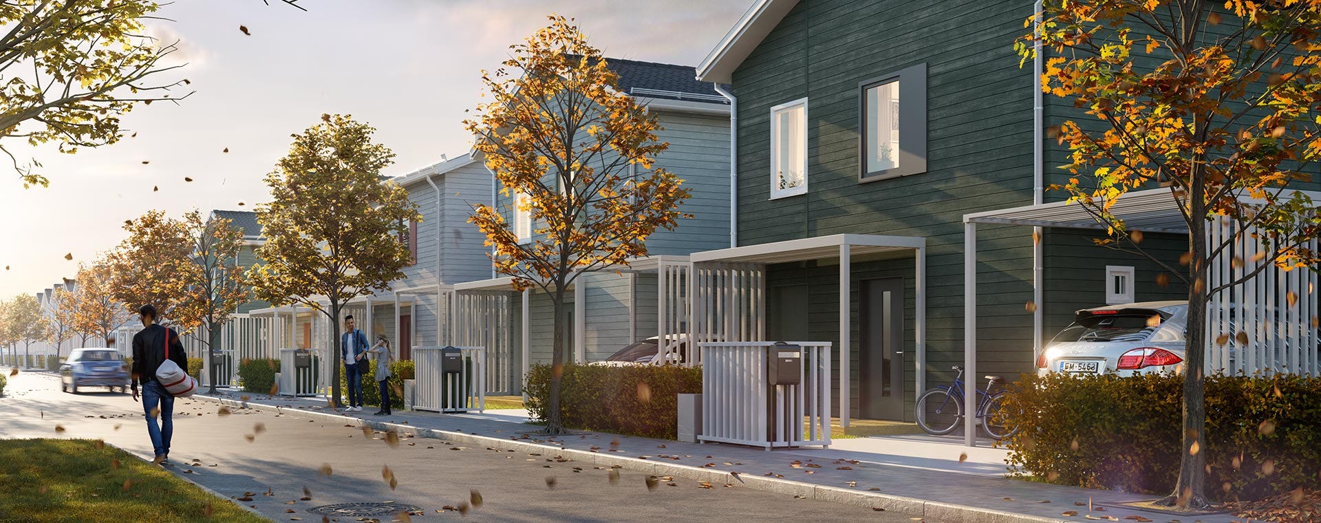 Radhus på hösten (Visualisering)