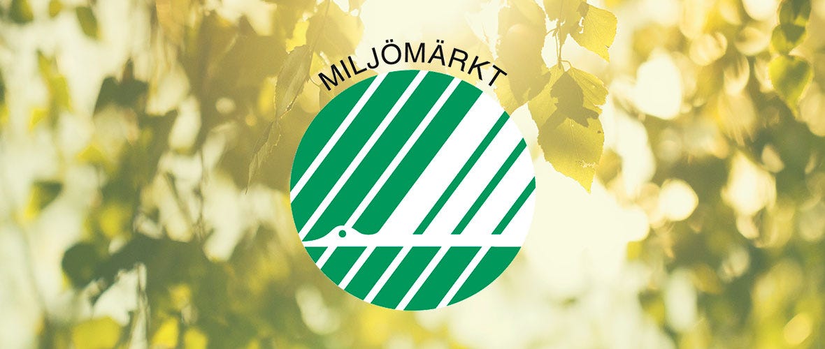 Foto på miljömärkningen Svanen 