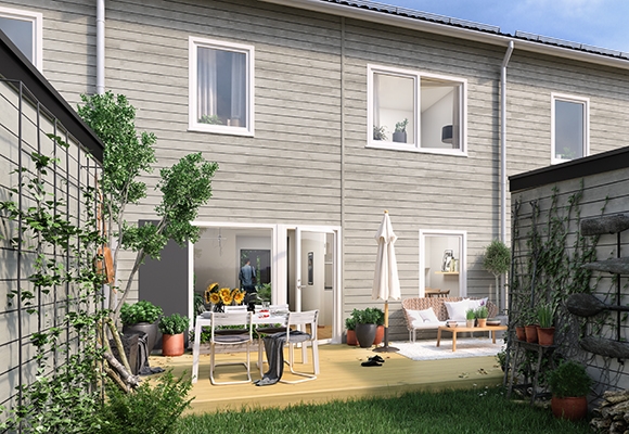 Huset på 121 kvadrat Husmodell på 121 kvadrat