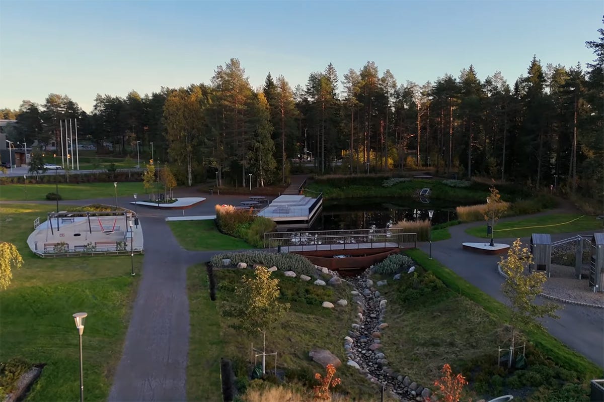 Foto på Origoparken i Kronandalen