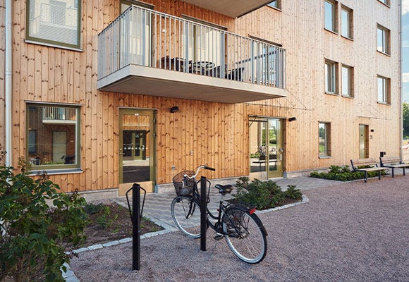 I Nästet I & II är det cykelavstånd till centrala Uppsala.