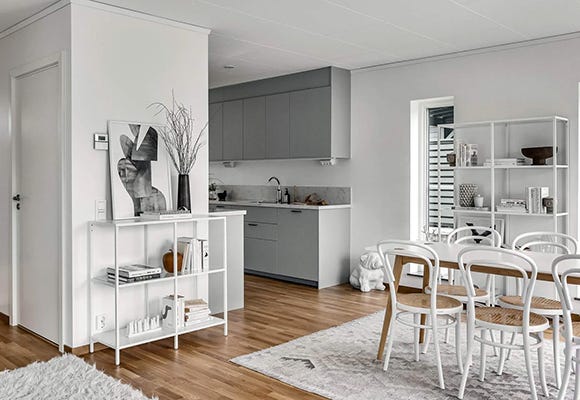 Foto på matplats och kök i grannskapet Syrenen